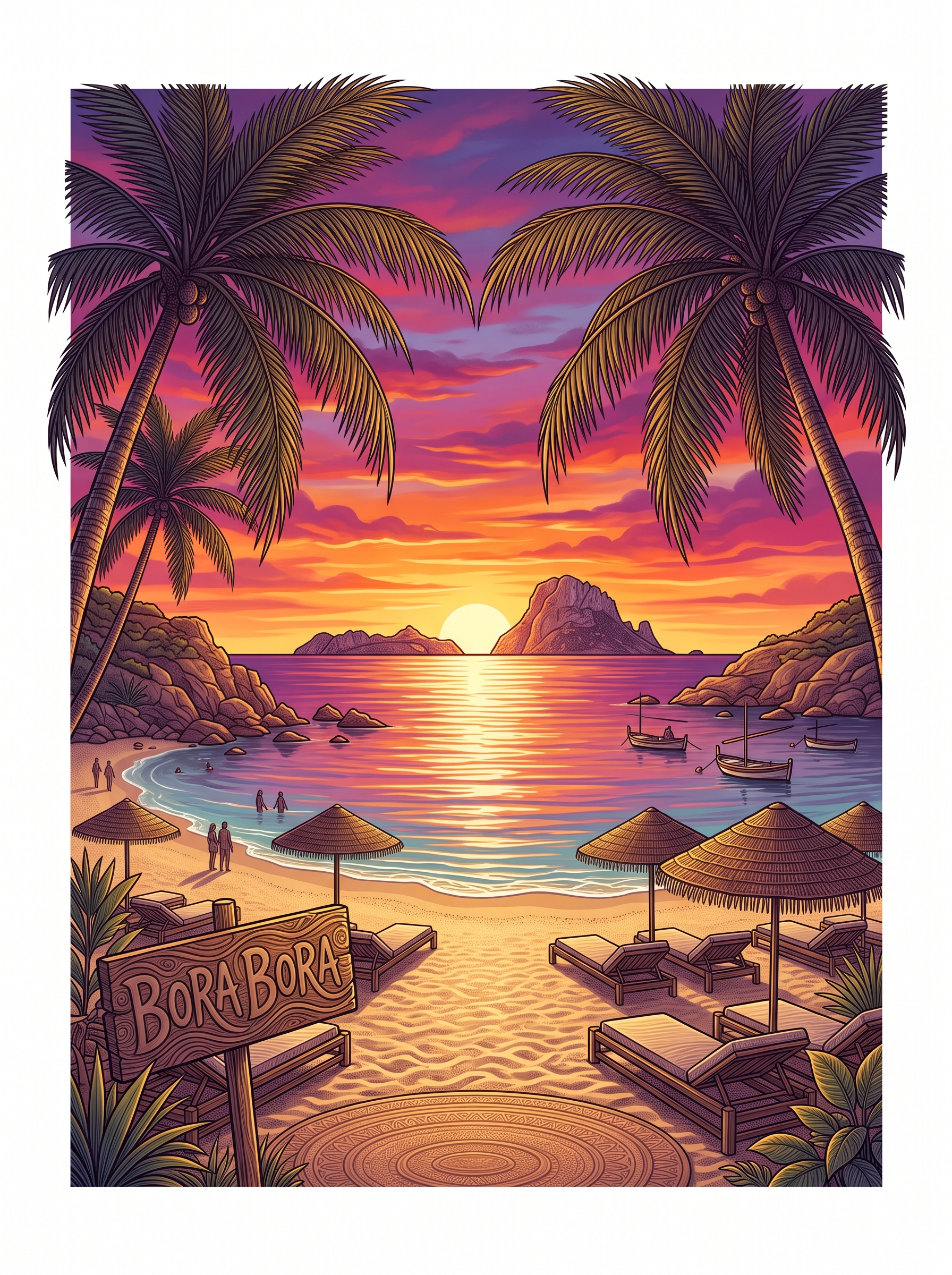 Atardecer en Ibiza desde Bora Bora