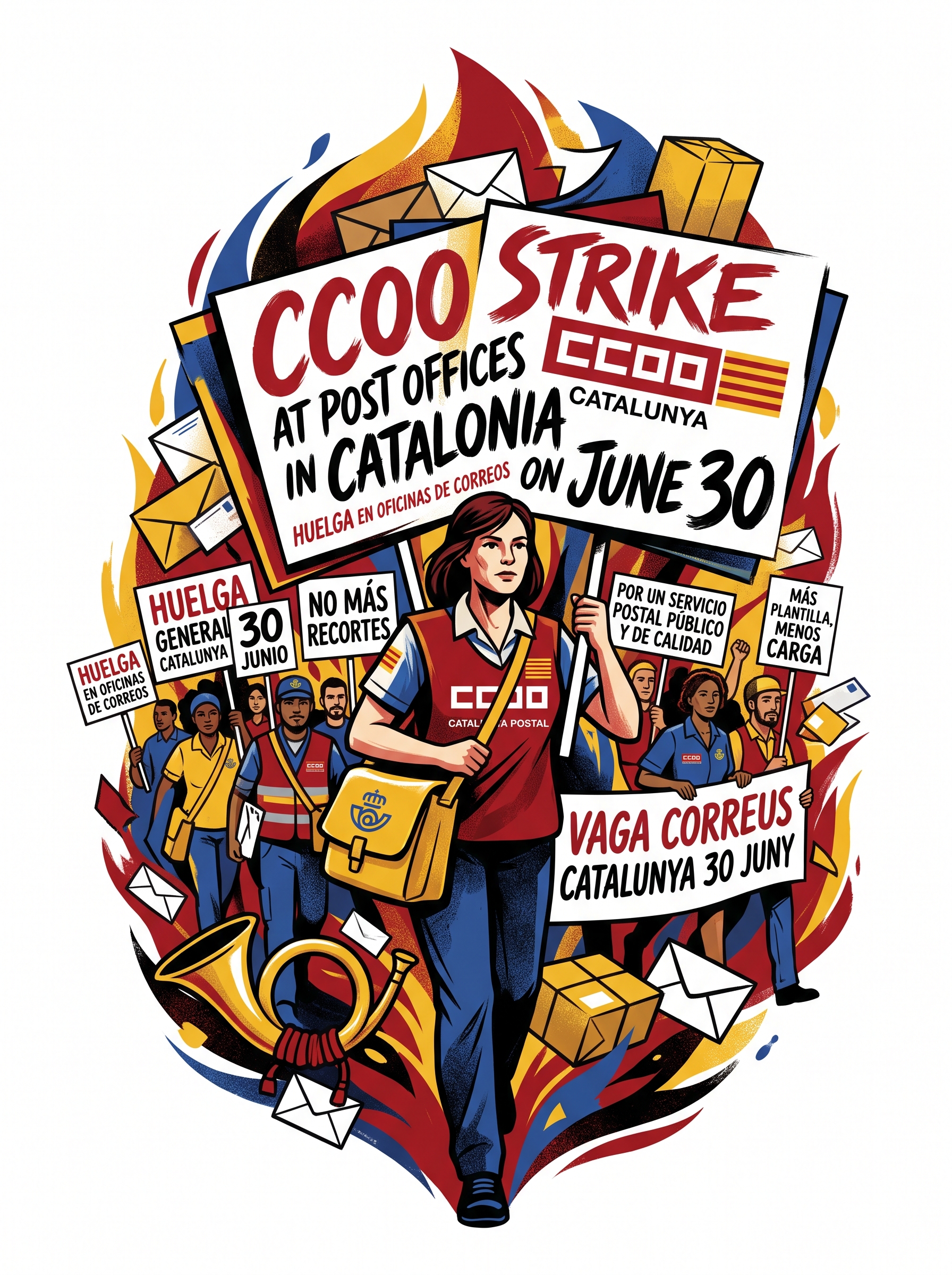 Huelga CCOO Correos 30-J