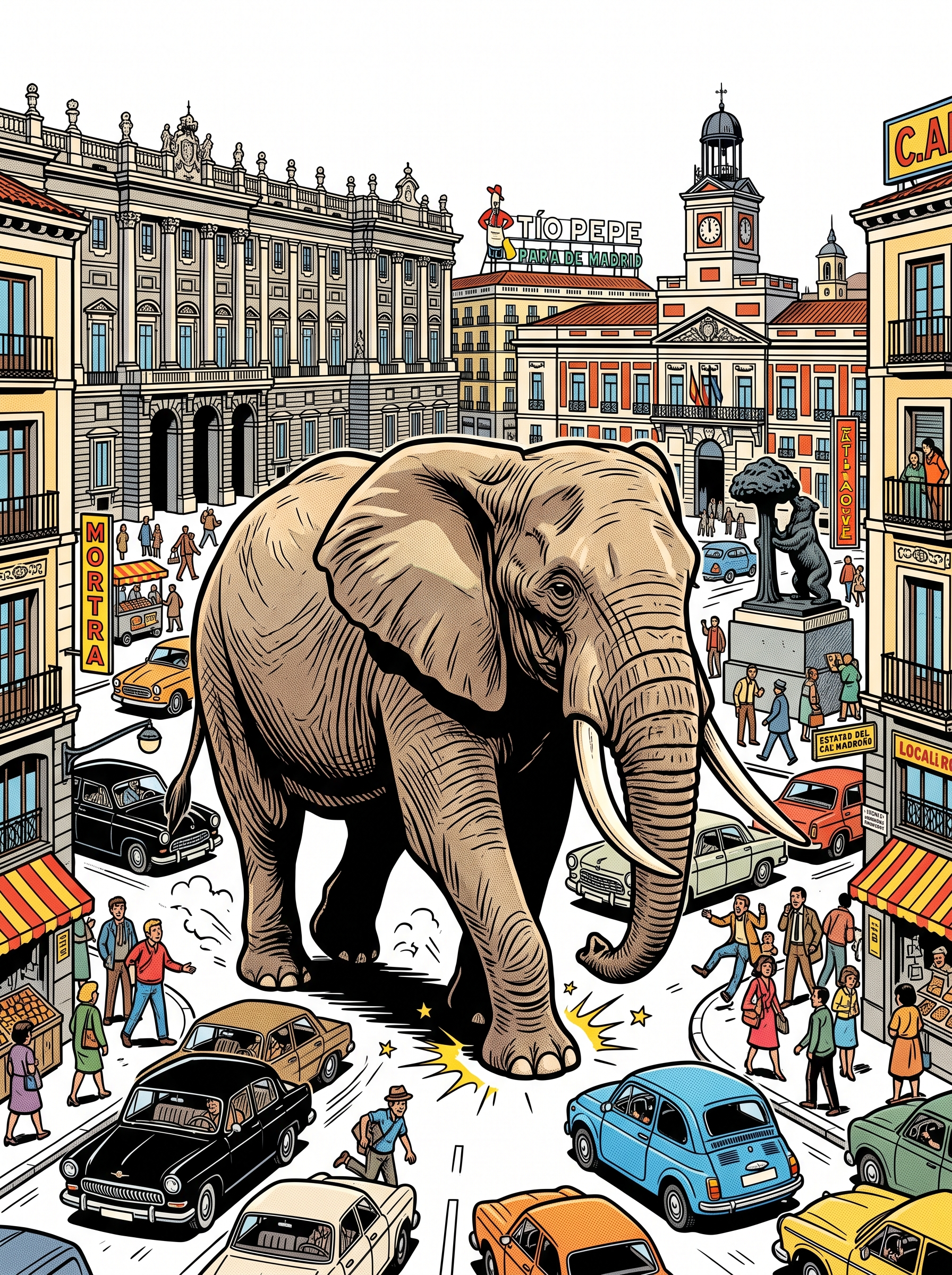 Elefante en Madrid