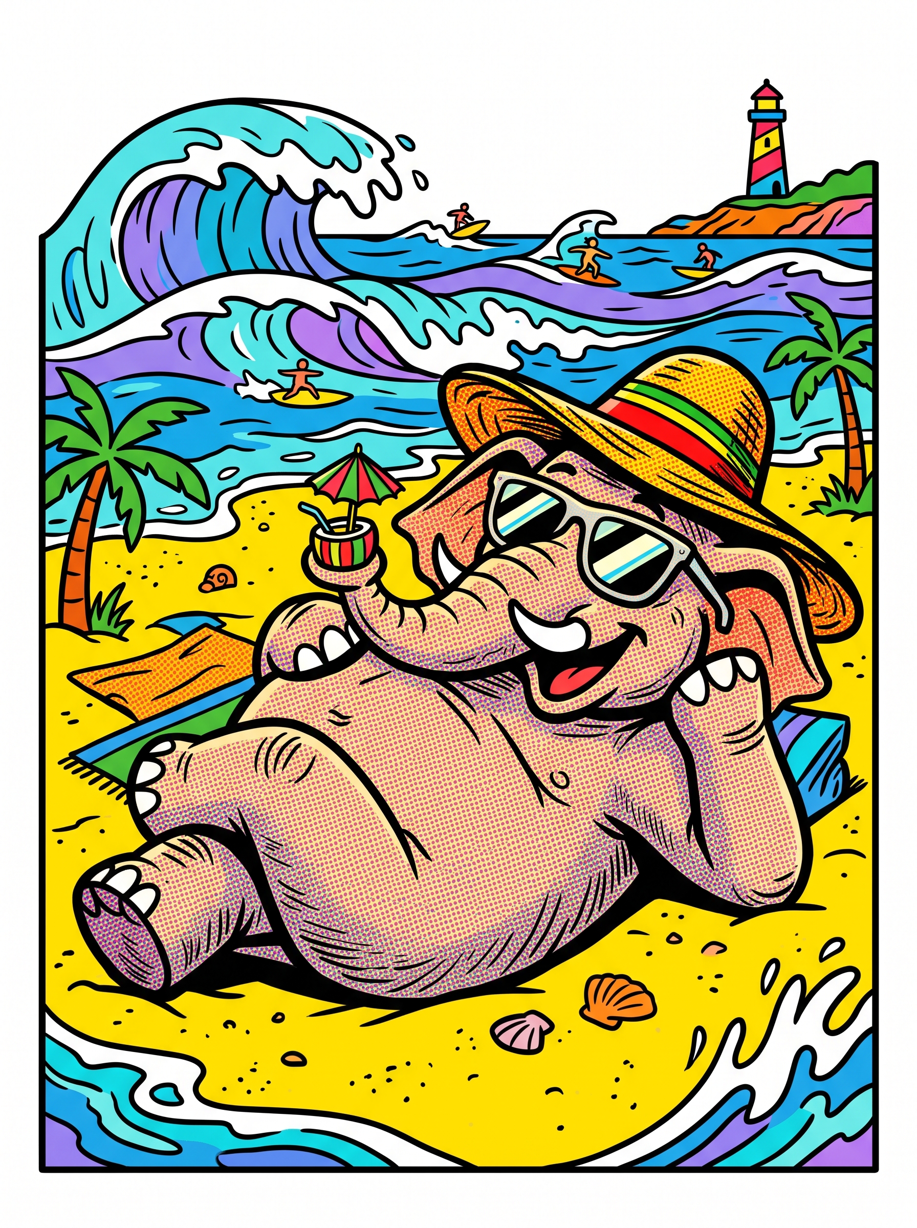 Elefante en la Playa