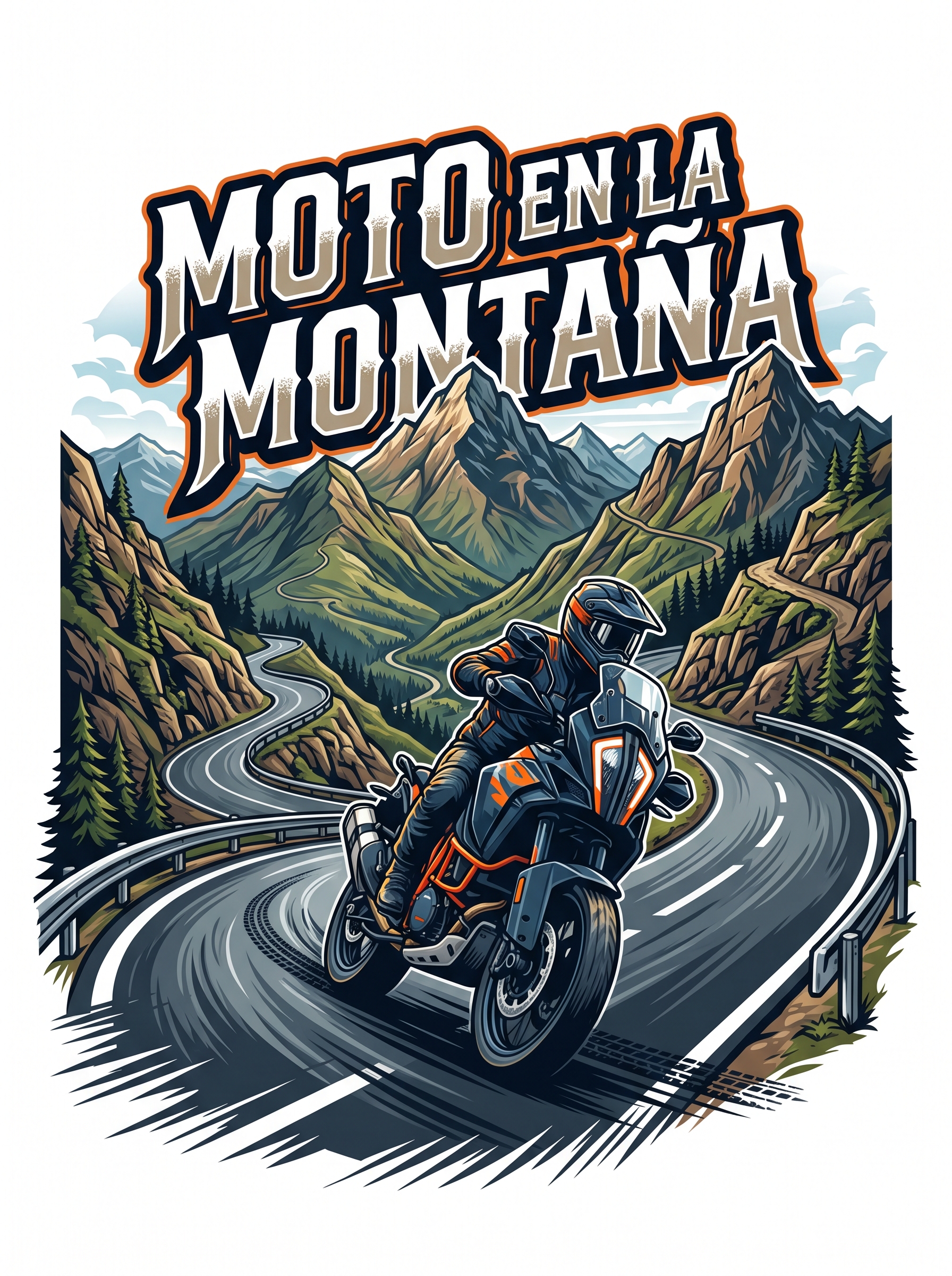 Moto en la Montaña