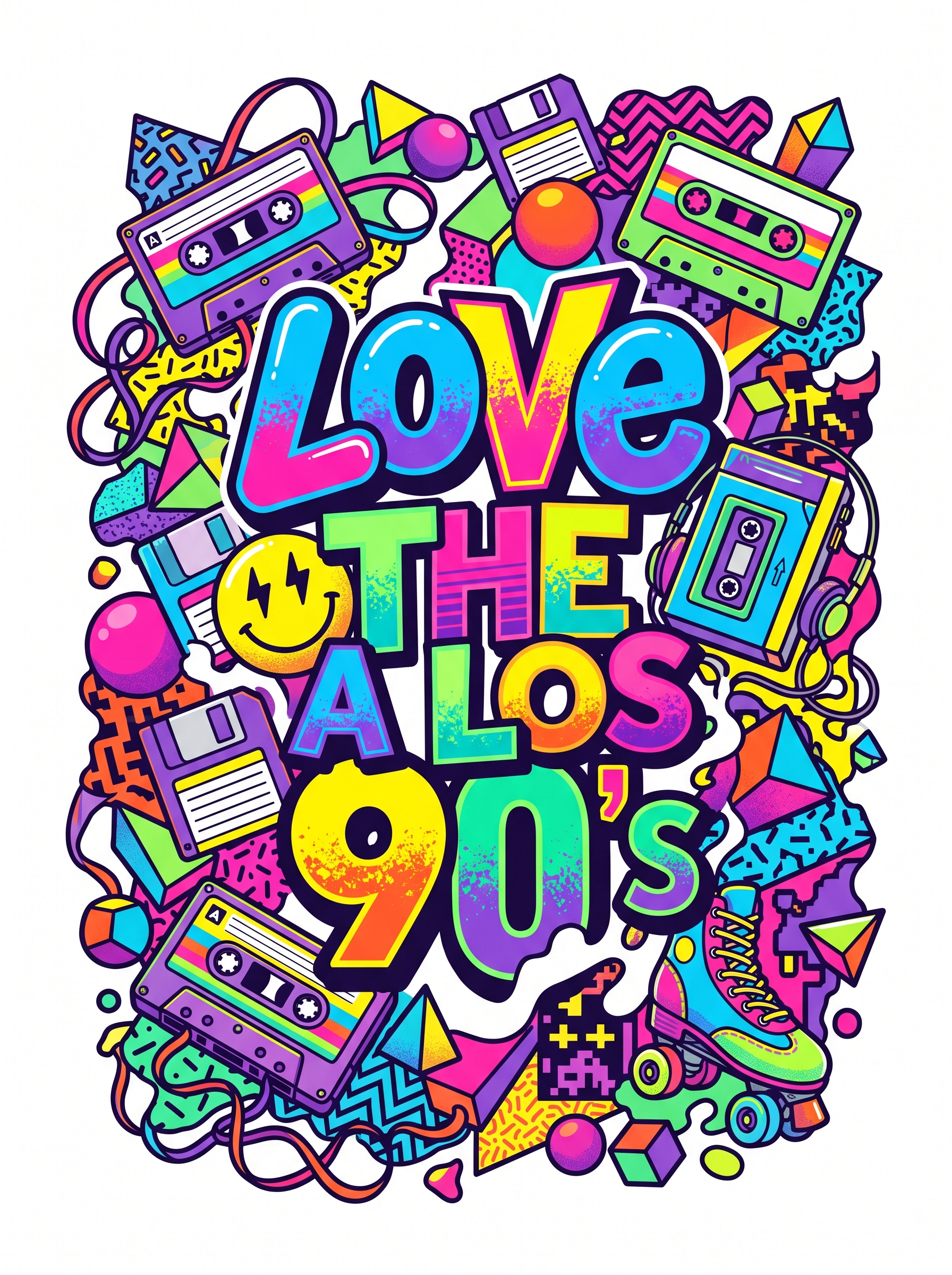 Diseño Retro Love the 90's