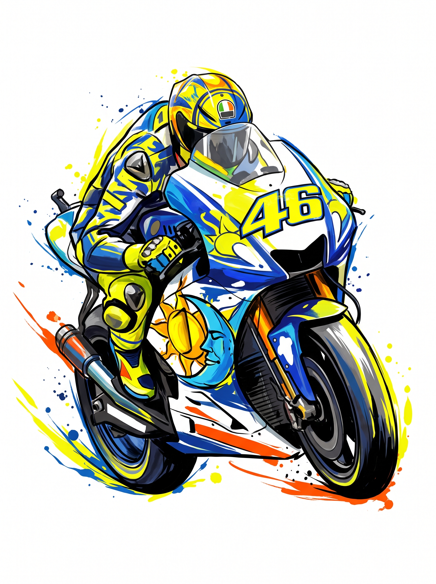 Moto Inspirada en el Número 46