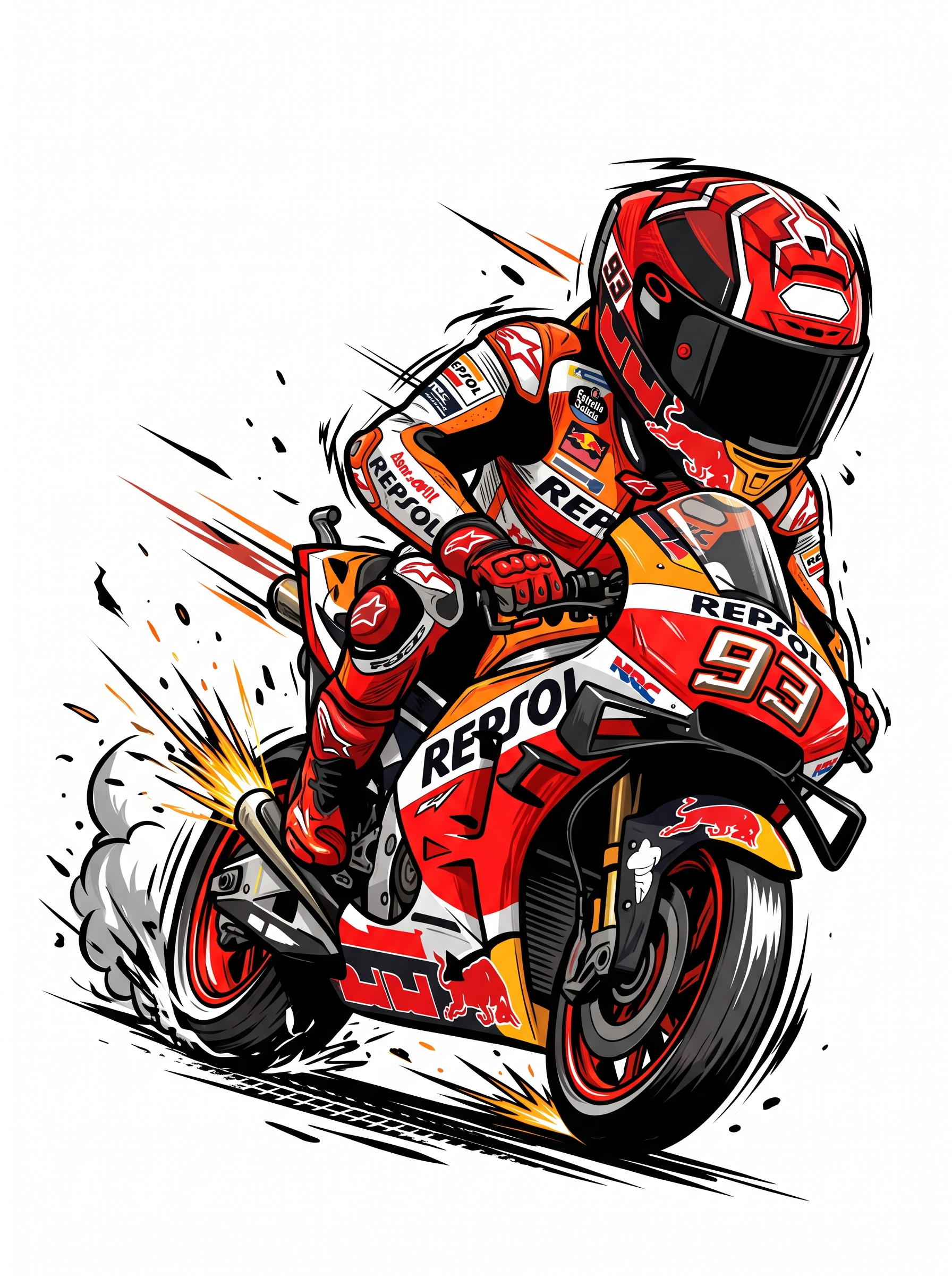 Piloto de Moto GP 93