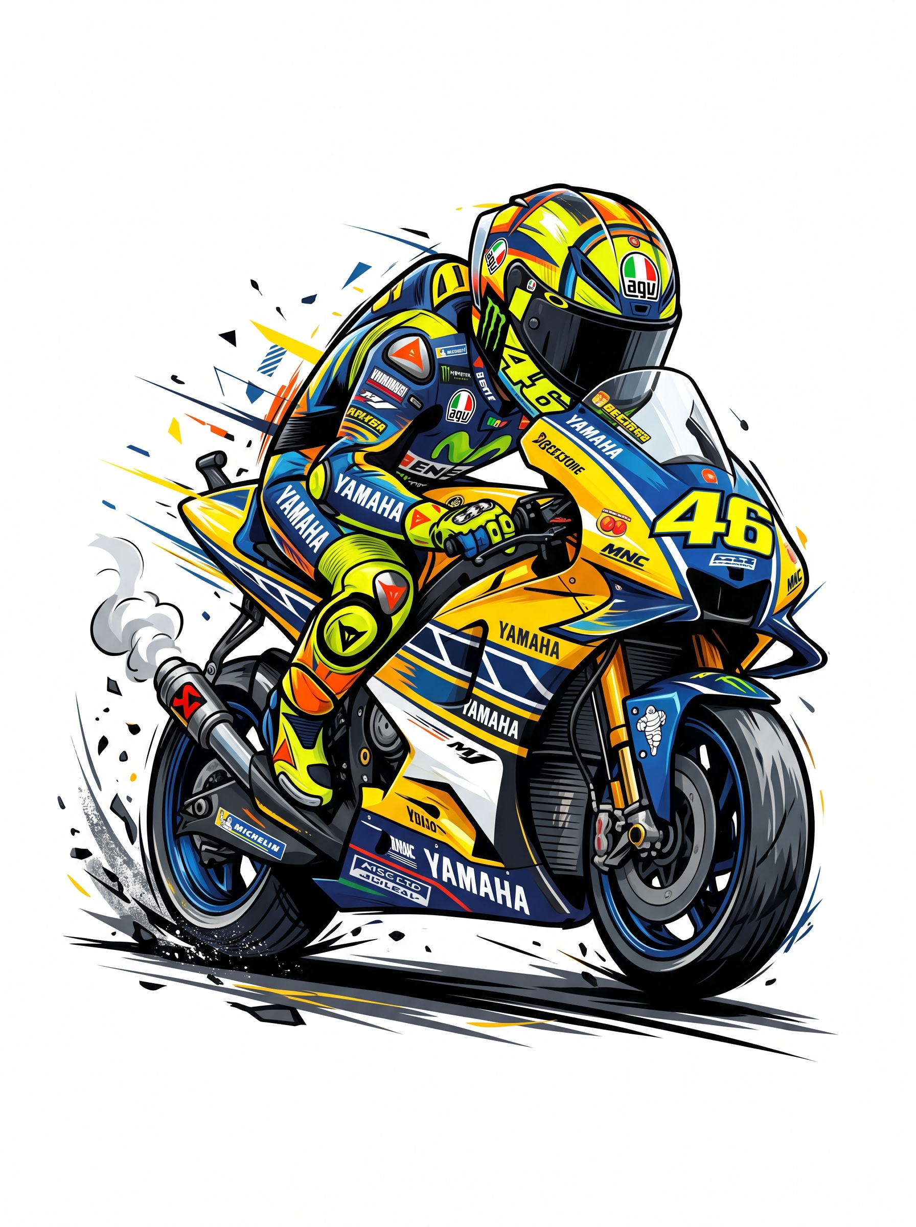 Piloto Caricatura Inspirado en Valentino