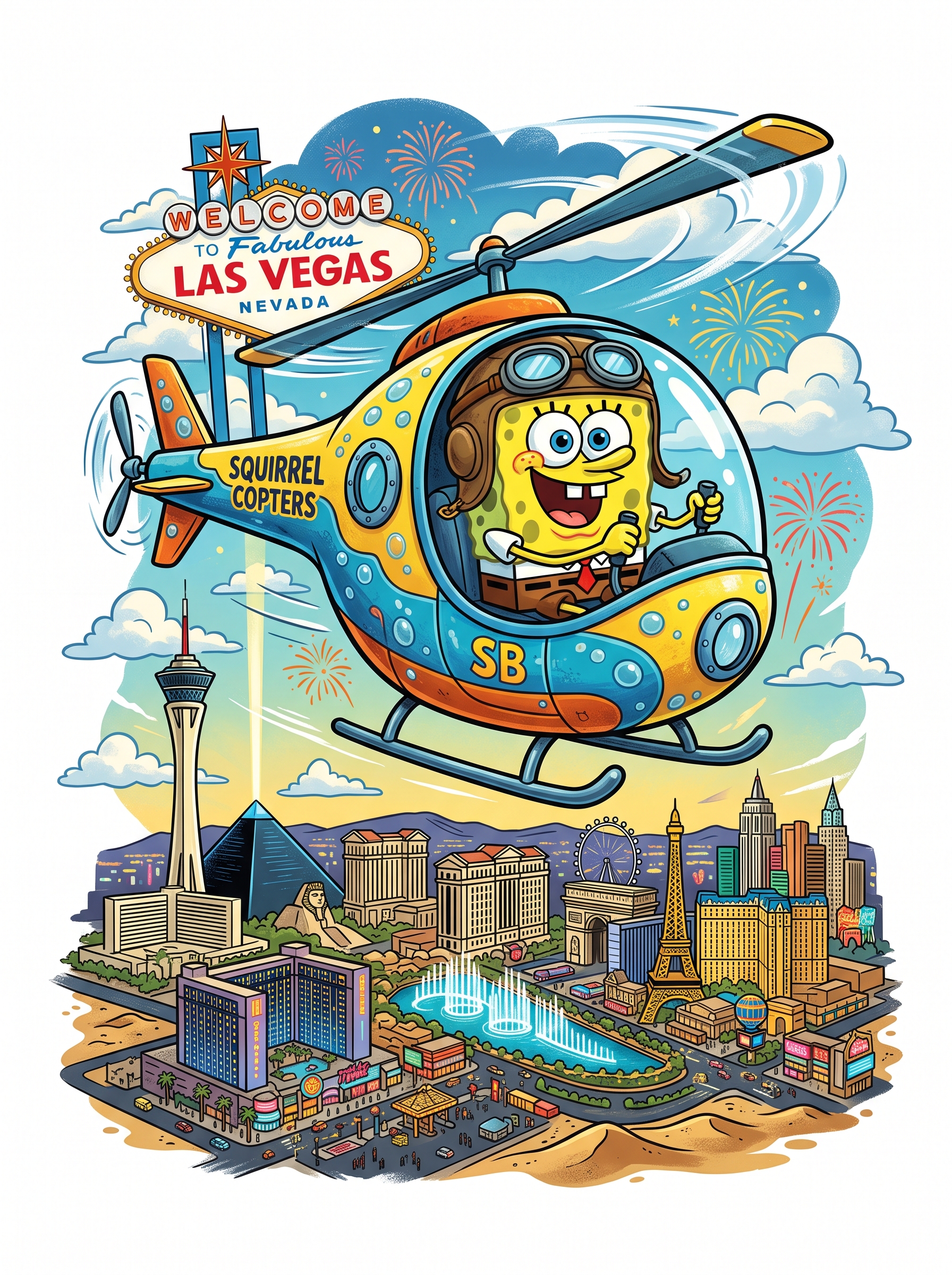 Bob Esponja sobre Las Vegas